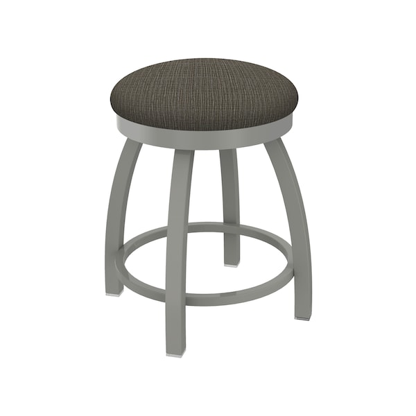 18" Swivel Vanity Stool, Nickel Finish, Graph Chalice Seat